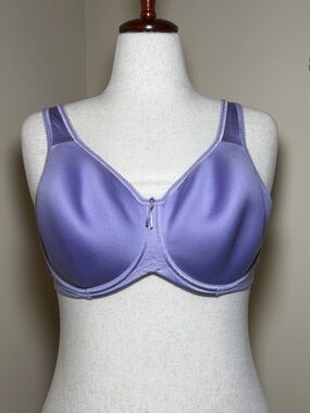 Wacoal Basic Beauty Underwire T-Shirt Bra 38DD Purple Smooth Full Coverage